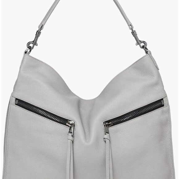 Botkier Trigger Pebbled Leather gray hobo bag - Picture 2 of 7